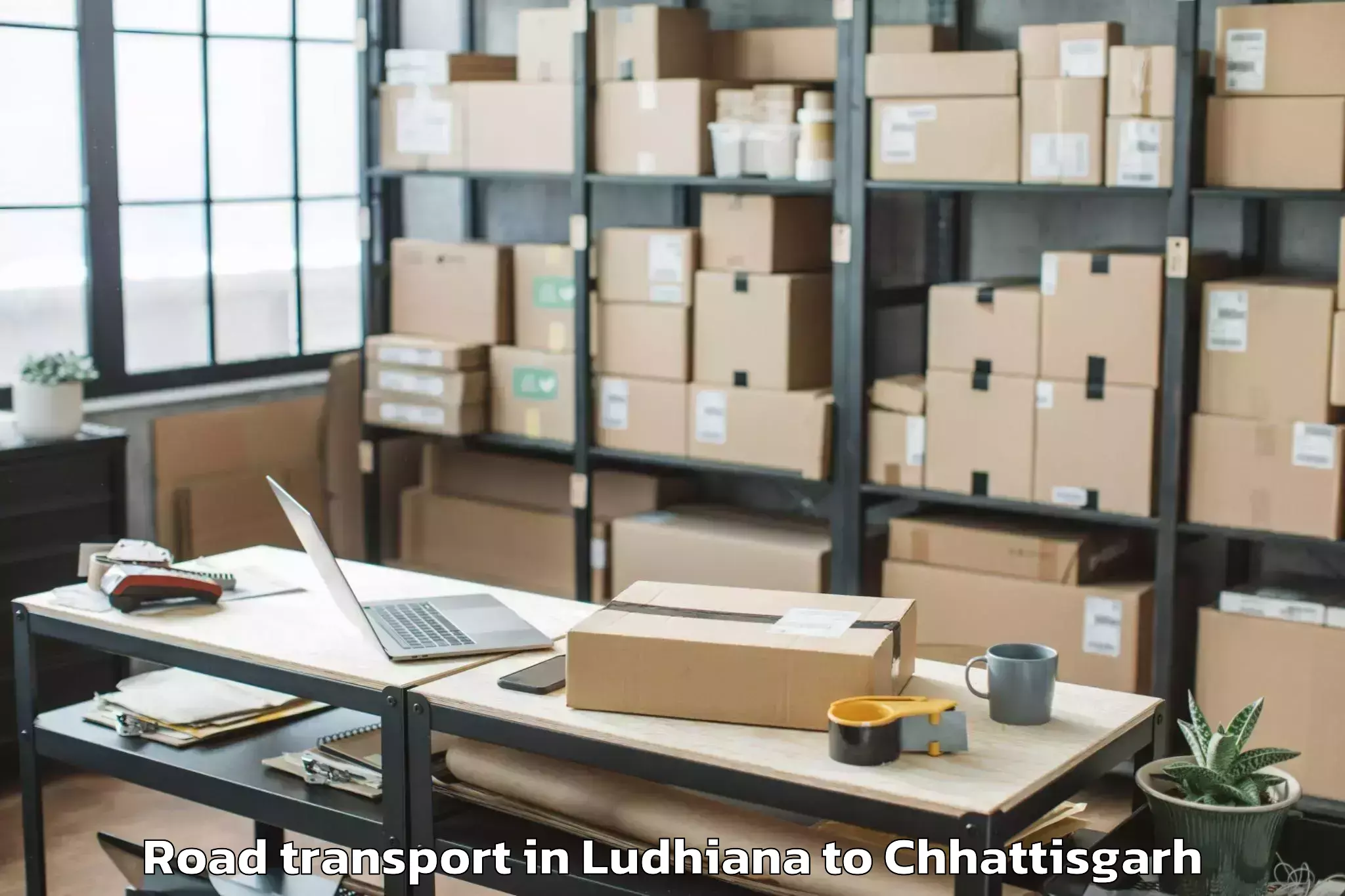 Reliable Ludhiana to Jashpur Nagar Road Transport